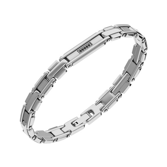 Bracciale John Richmond Uomo in Titanio 0.08 Ct JRCB04WW - JRCB04WW